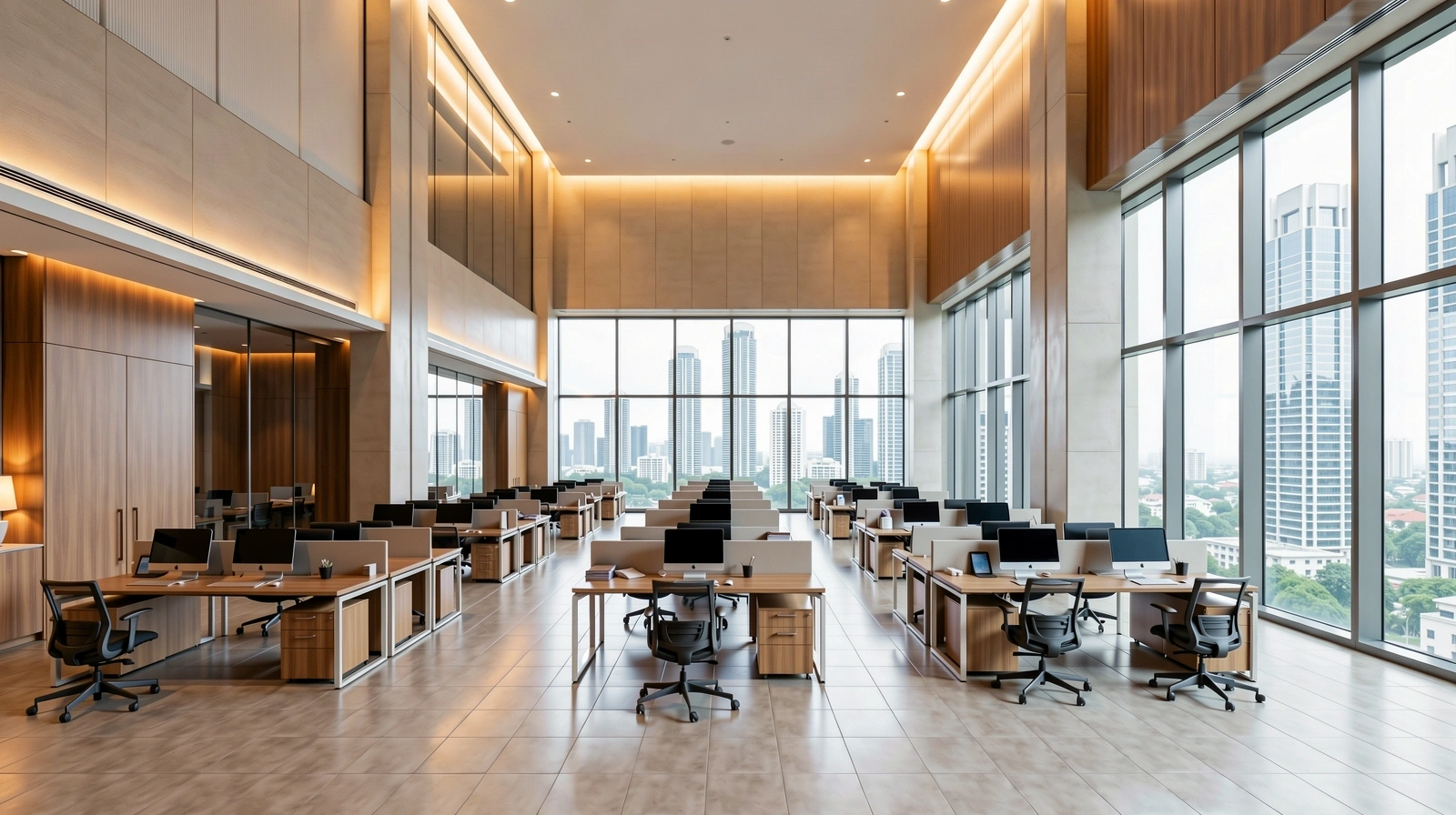 Pejabat Kewangan Moden di Kuala Lumpur